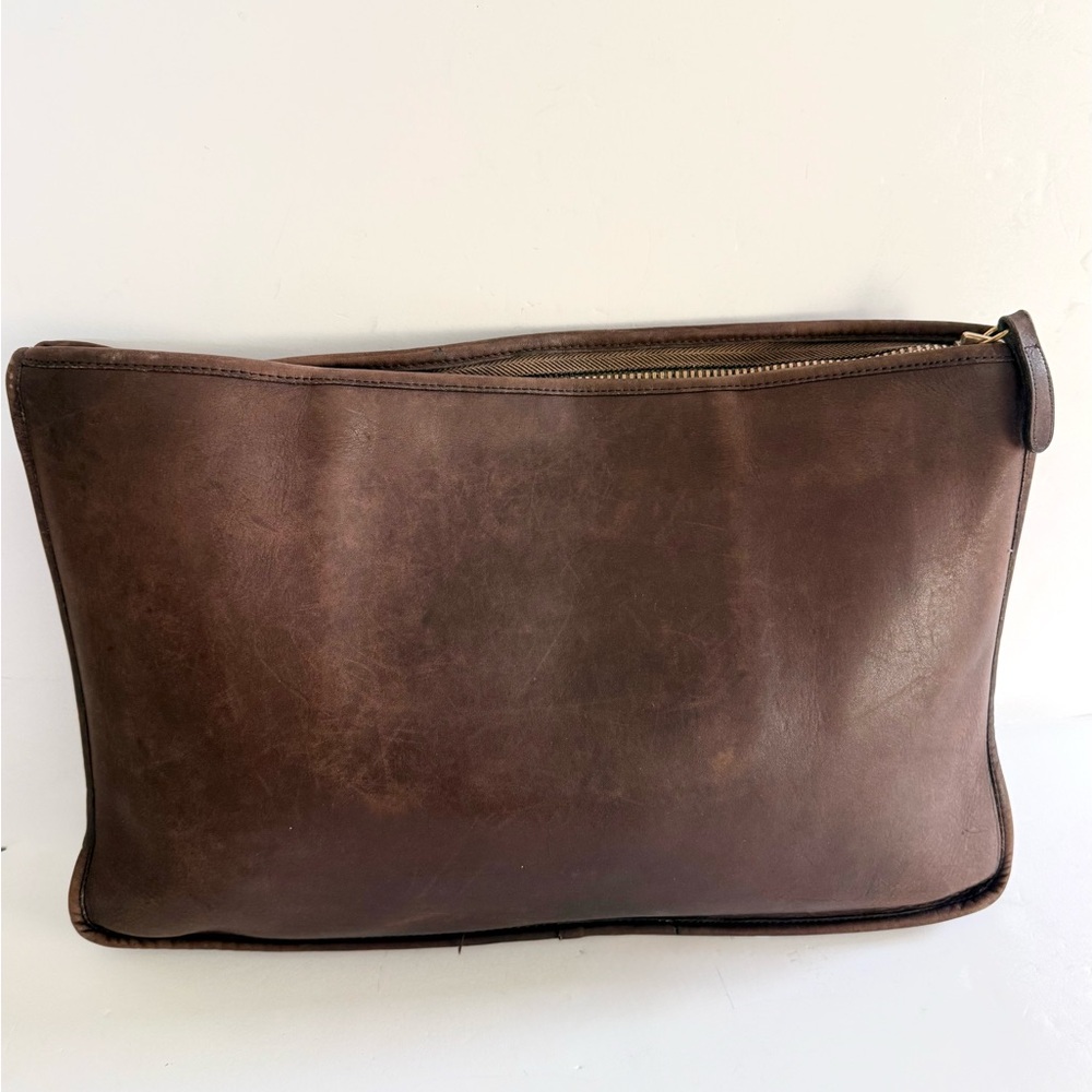 Coach Vintage Leather Mahogany Portfolio Document Laptop Case Sleeve Clutch - Picture 5 of 11